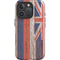 Hawaiian Flag Dark Wood iPhone 16 Pro Impact Case